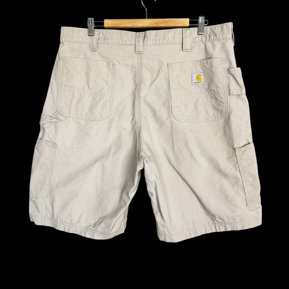 Carhartt Shorts Mens 40 Tan Loose Fit‎ B147 Carpenter Work Utility Canvas Khaki